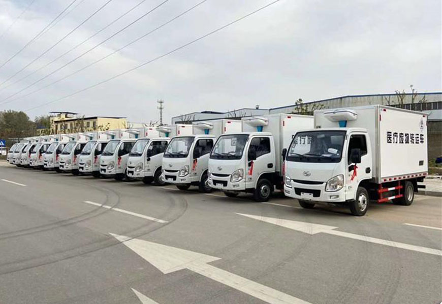 程力集團冷藏車及醫療廢物運輸車批量發車